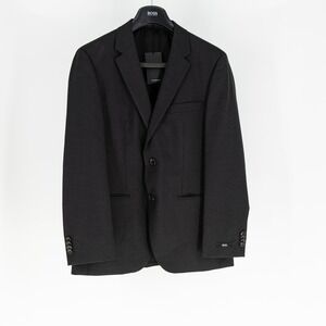 NEW Hugo Boss Men's Wool Two Button Suit Jacket Blazer Dress Pants Black 38S